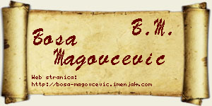 Bosa Magovčević vizit kartica